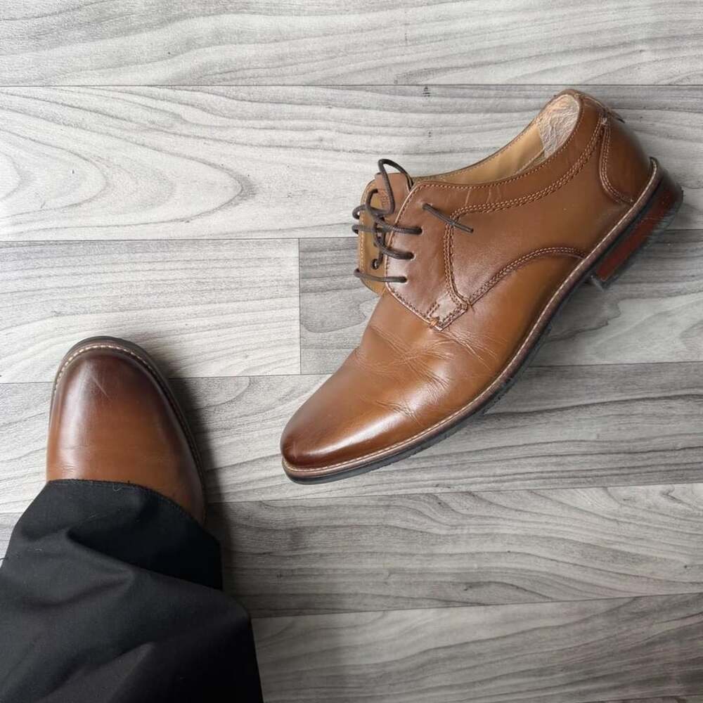 Nunn Bush Brown Leather Oxford Dress Shoes Size 12 M
